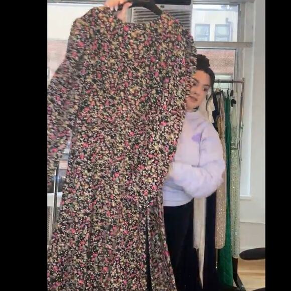 MAC DUGGAL 26916 Floral Print Long Sleeve Dress Size 16 New with Tag MSRP $498 - Picture 9 of 11